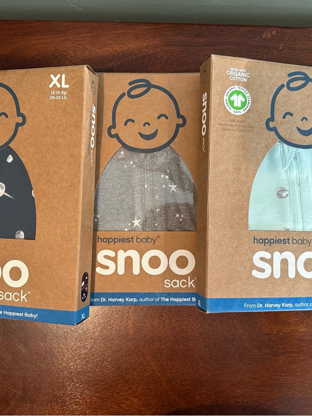 3 Happiest Baby XL Snoo Sack Swaddle Bundle